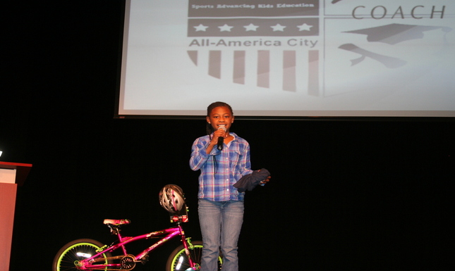 Child with Bike & Microphone