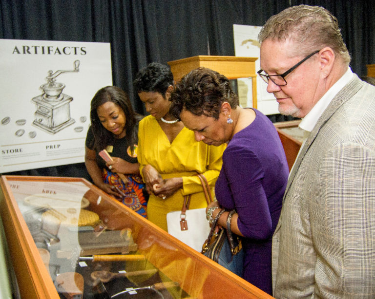 Charise-Nadia-CG-and-Mr-Mackey-at-Caribbean-Culinary-Museum-2-768x614