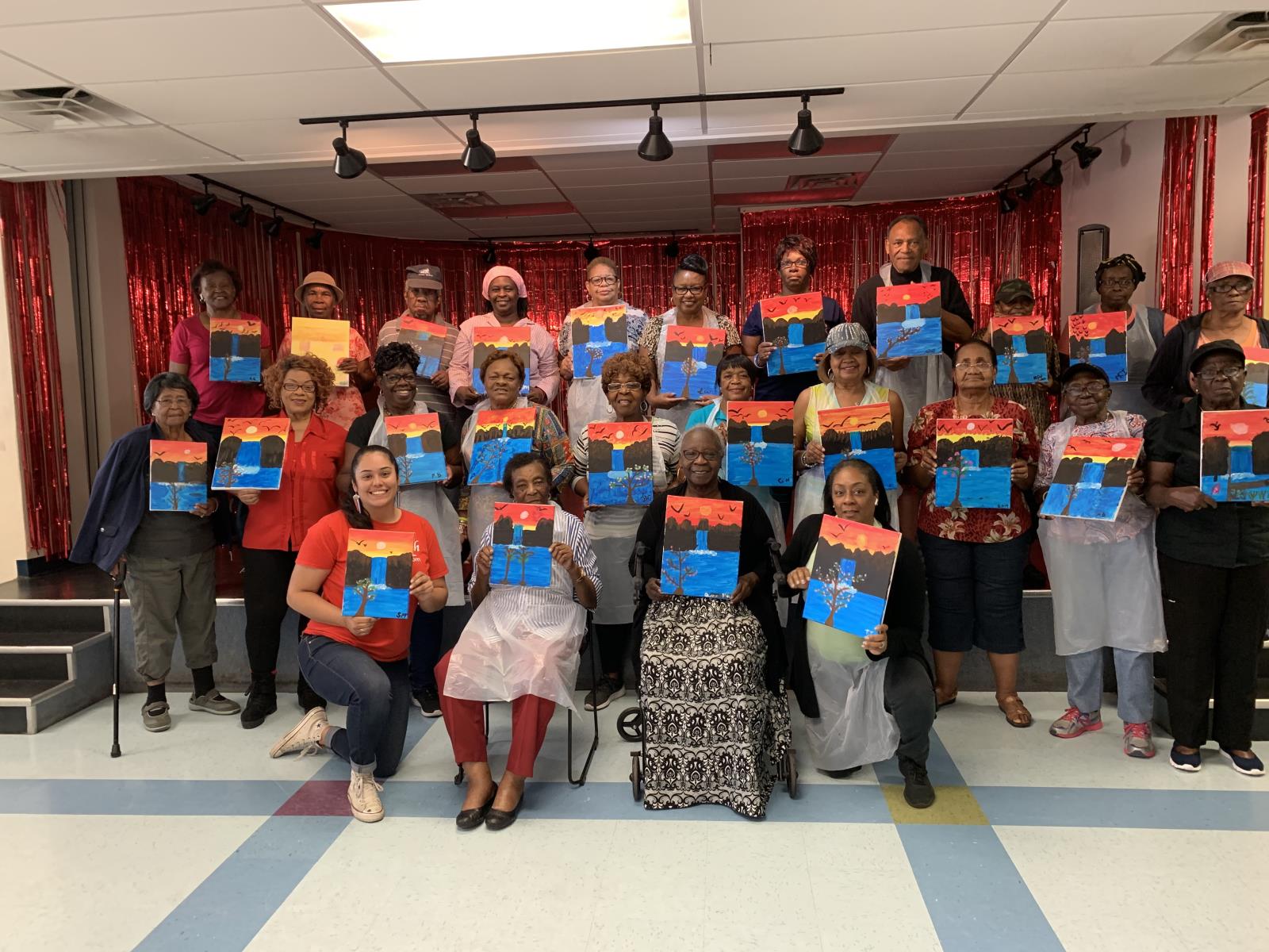 Seniors Paint with Faith Class