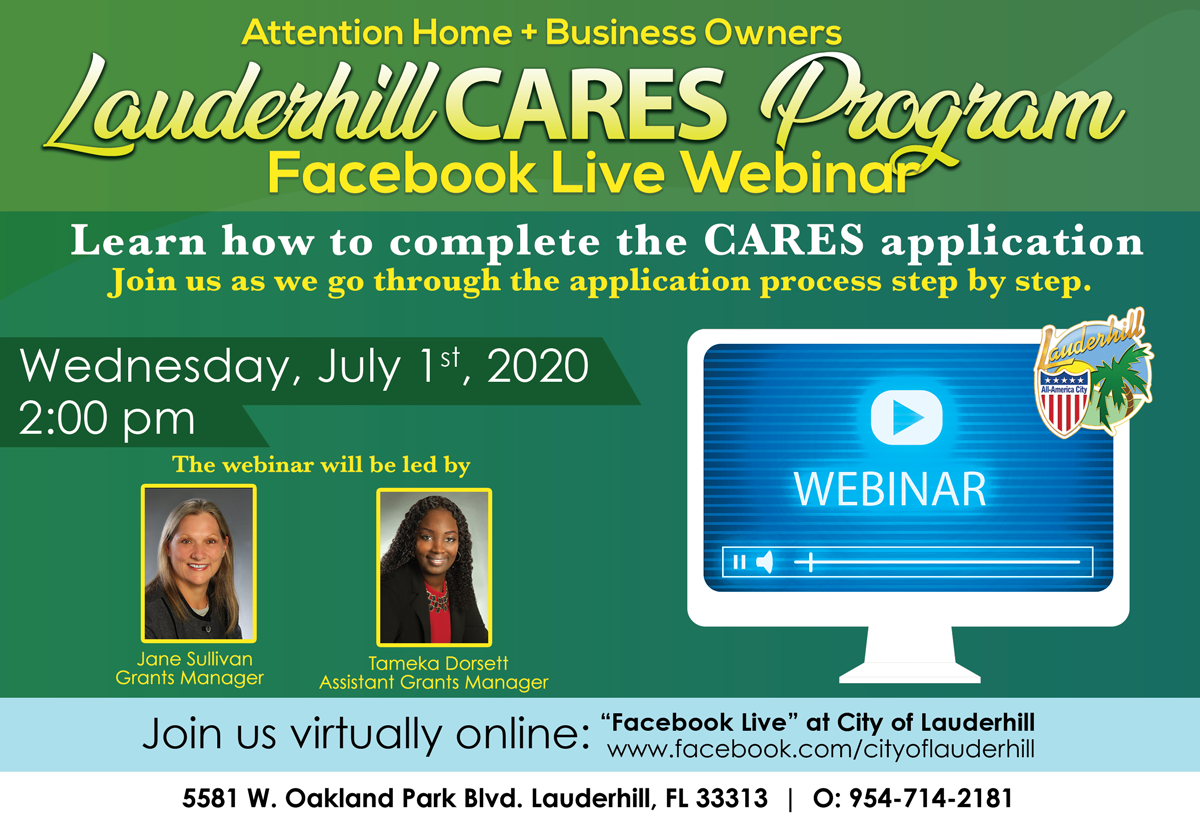 7-1-20 - Lauderhill CARES Webinar