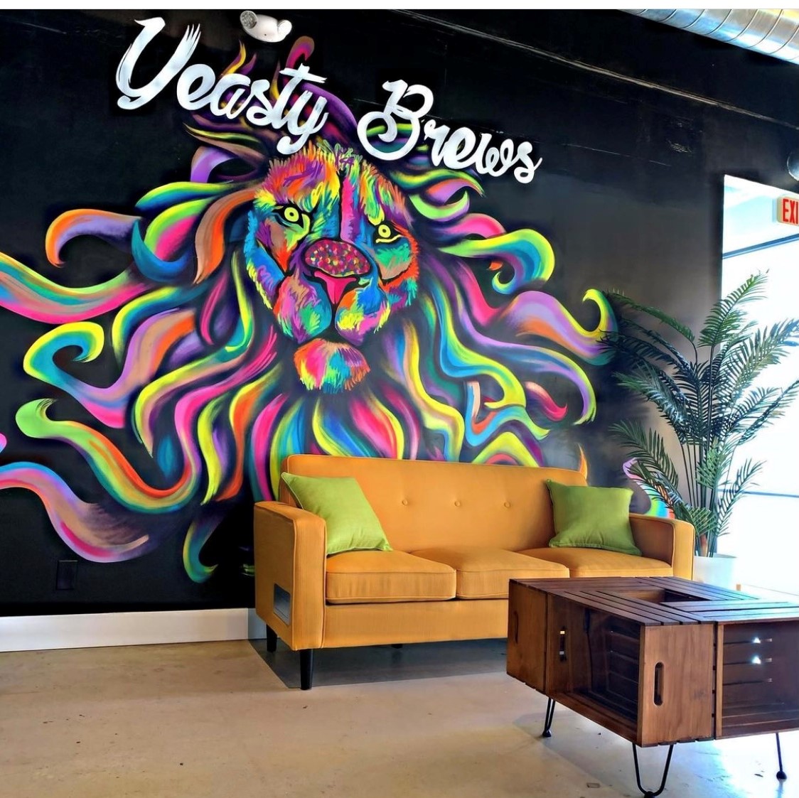 Yeasty brews taproom indoors