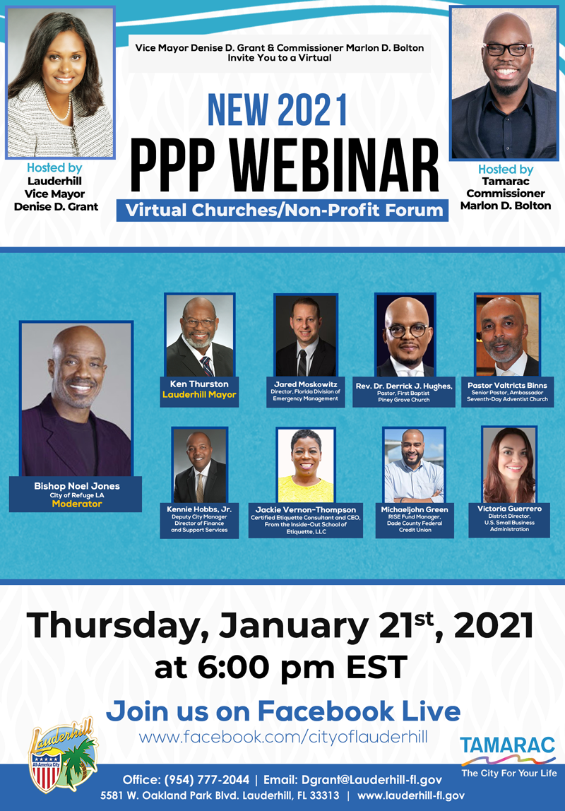 1-21-21 - PPP Webinar - Virtual Churches & Non-Profit Forum