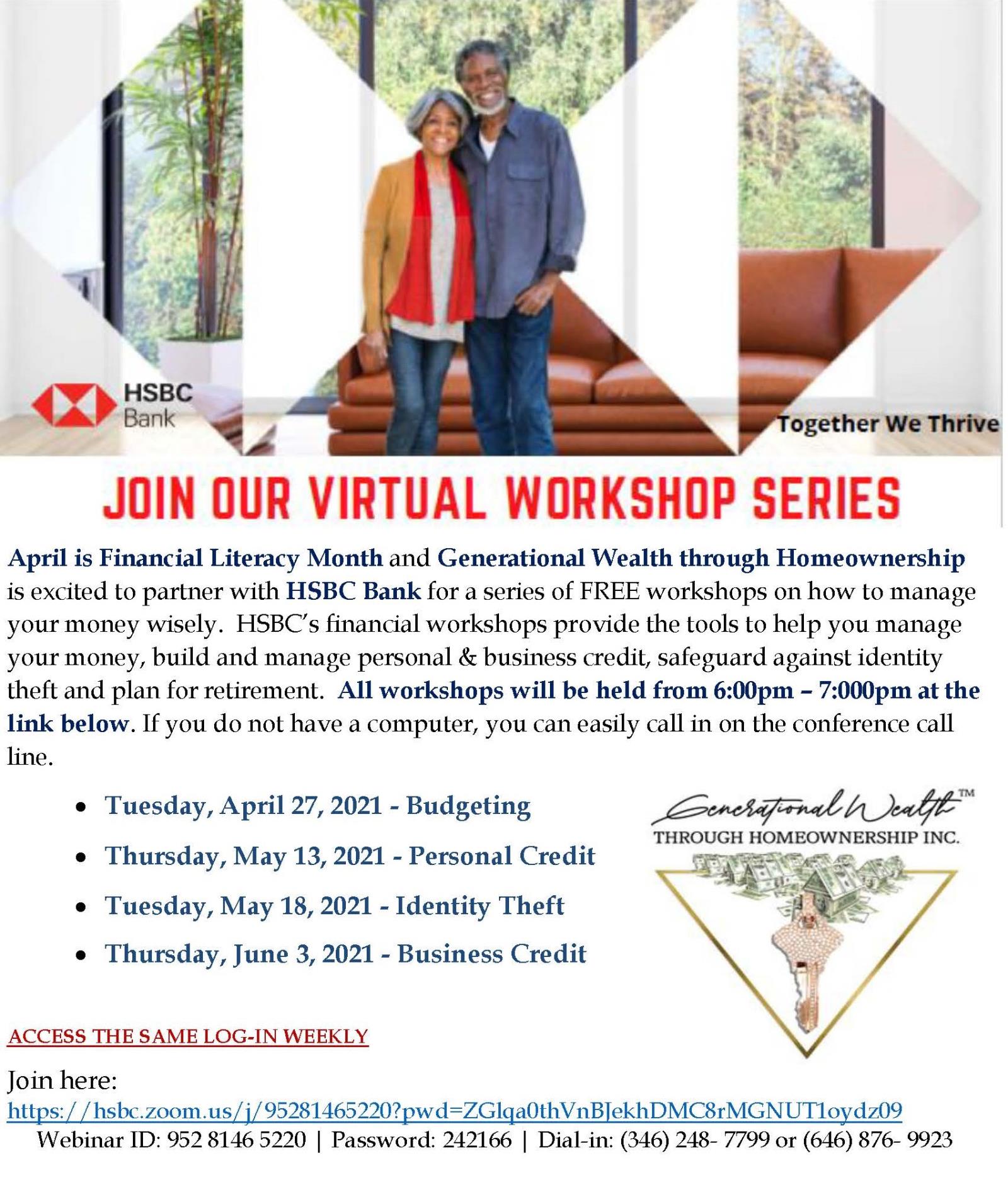 Hsbc bank join our virtual workshop series together we thrive