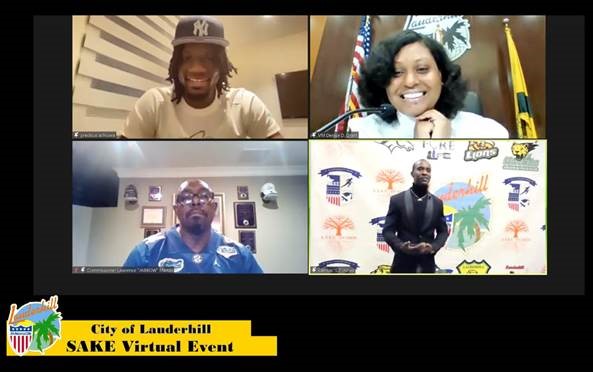 2021 SAKE Virtual Event - Zoom with Precious Achiuwa, Vice Mayor Grant & Commissioner Martin