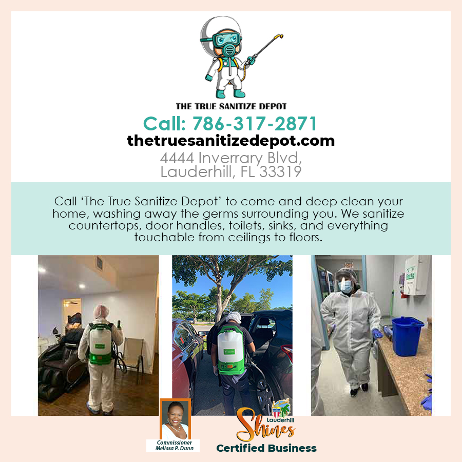 Lauderhill Shines - Certified Business - The True Sanitize Depot