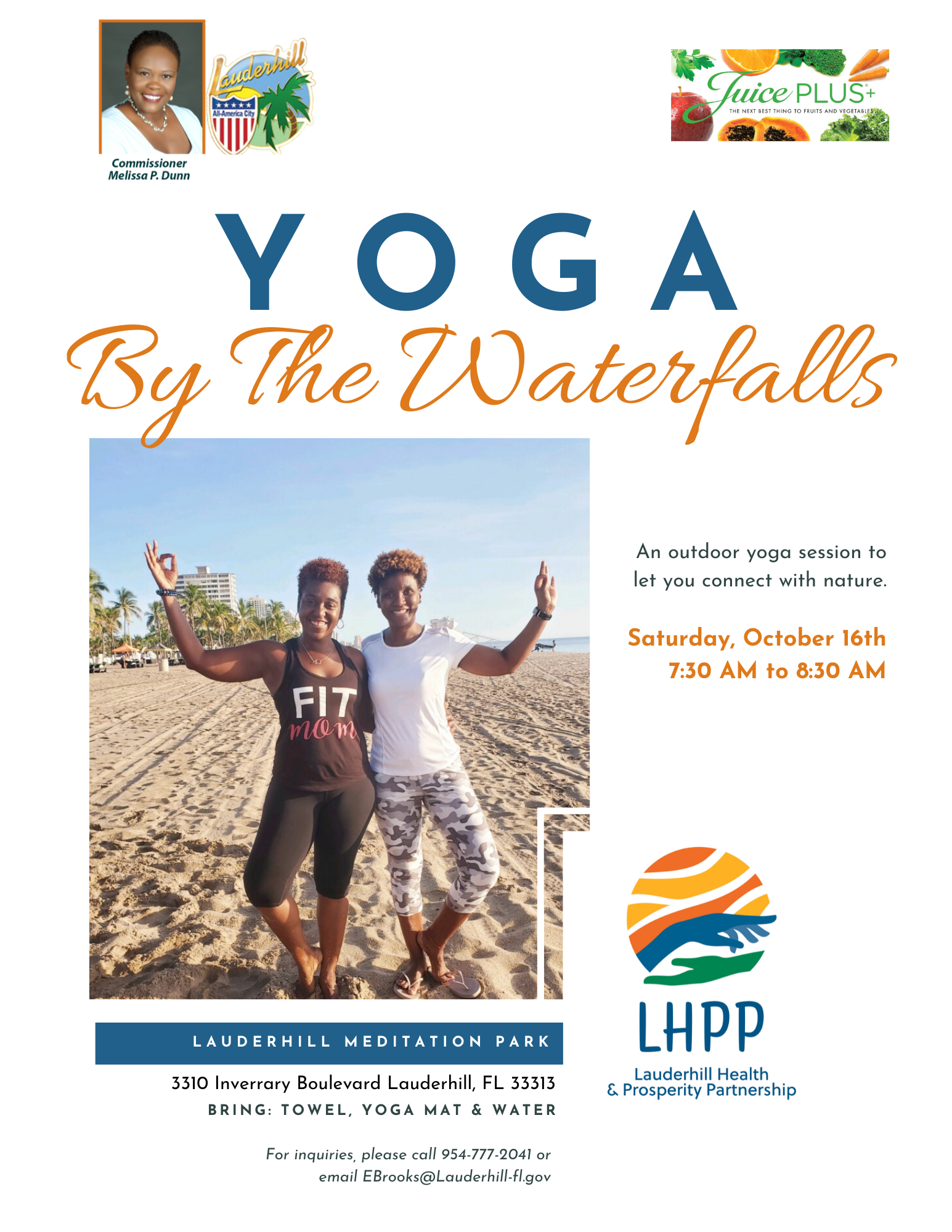 10-16-21 - Yoga By The Waterfalls - Flyer