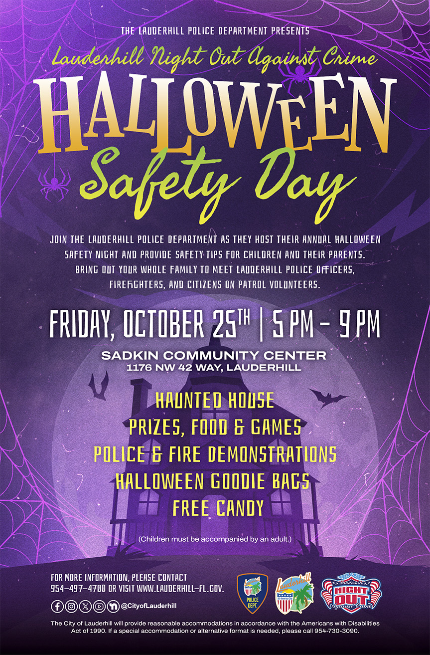 Halloween Safety Day - Friday, October 25, 2024