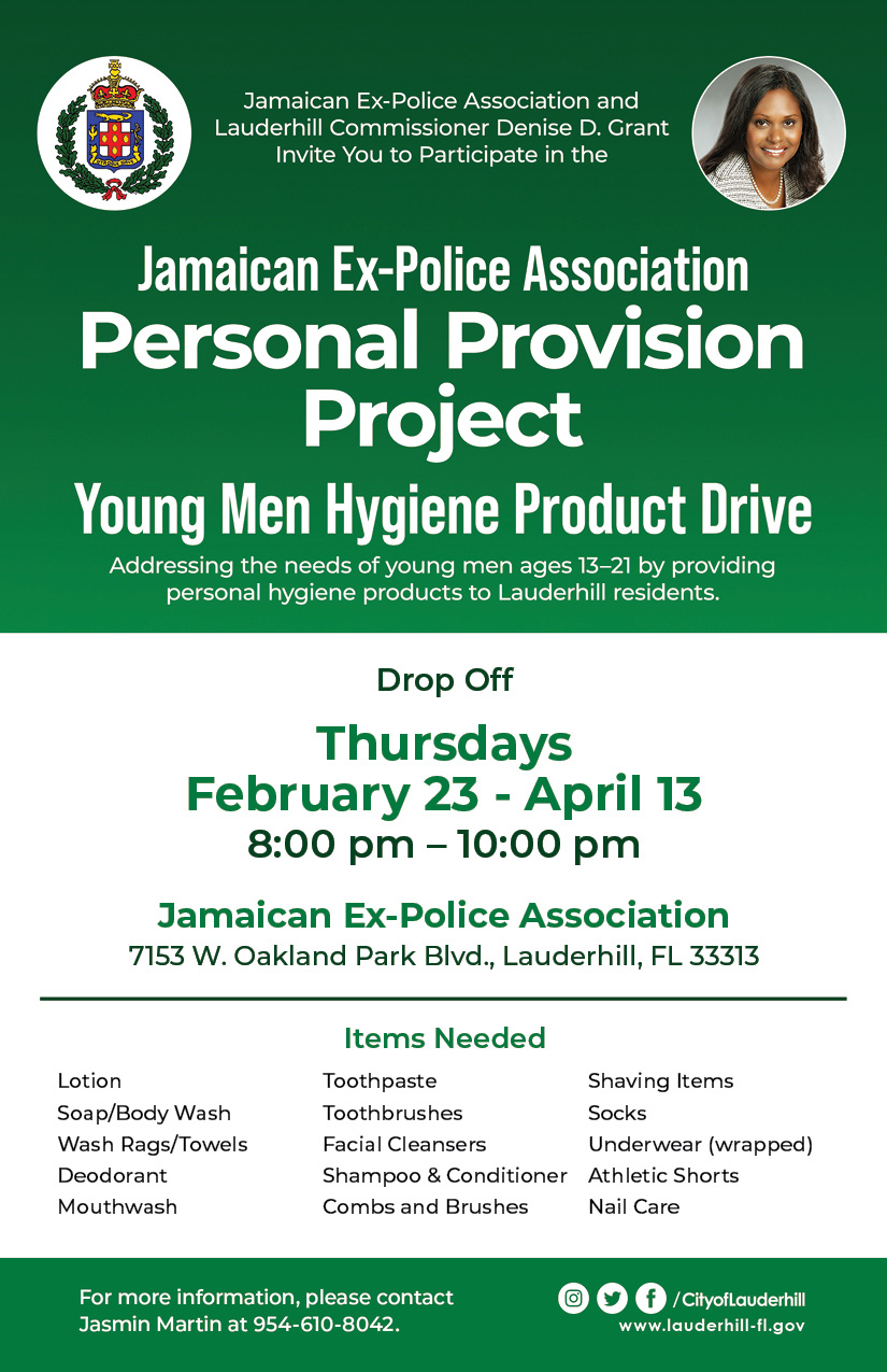 2-23-23 to 4-13-23 - JEPA Personal Provision Project - Young Men Hygiene Product Drive