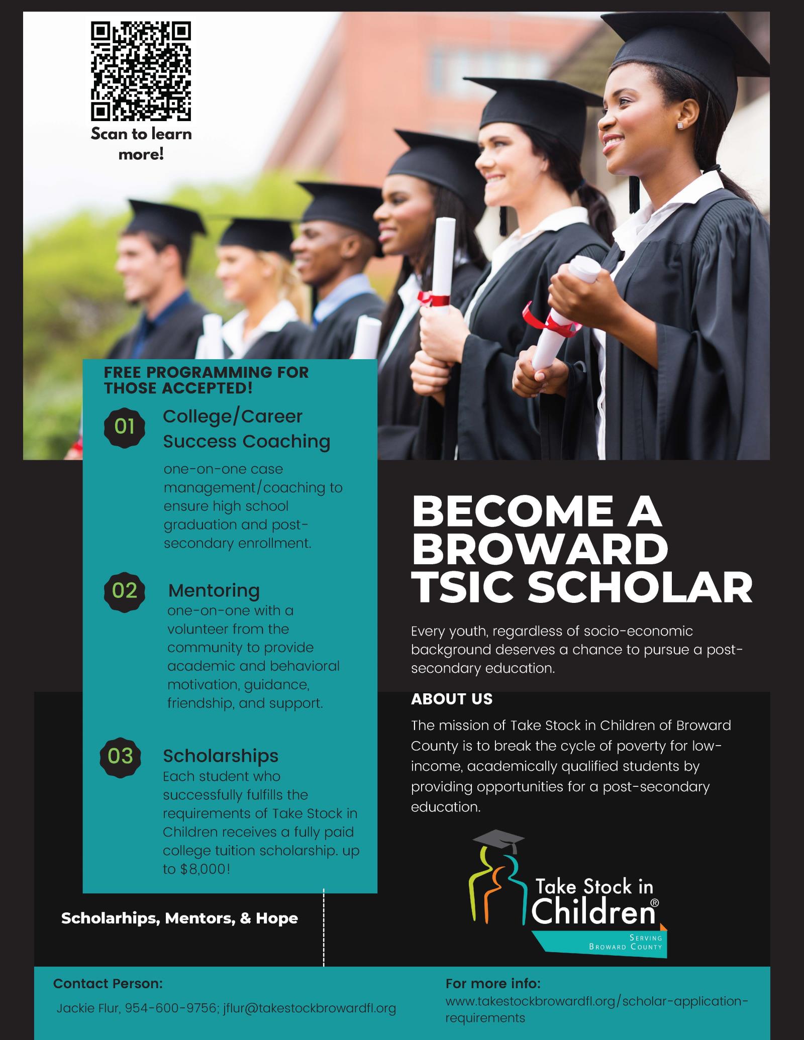 2023 Take Stock In Children Scholarship - Flyer