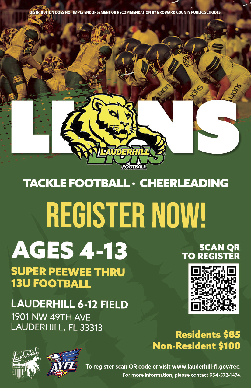 2024 Lions Cheer and Football Registration - Flyer