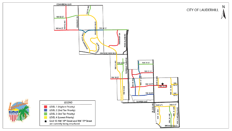 Pavement Resurfacing Map