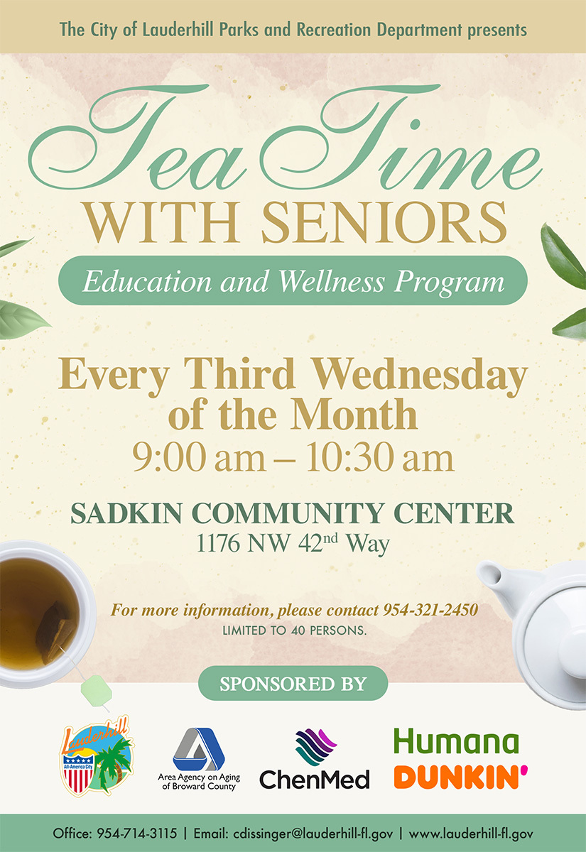 Tea Time with Seniors - August 21, 2024